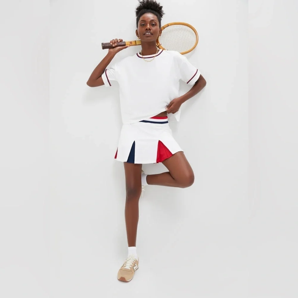 Tuckernuck/Tnuck Sport 14 inch Carly Tennis Skirt in Americana, Size Large, NWT - Picture 7 of 16